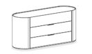 Pianca Dedalo Dresser 171 cm with plinth base 